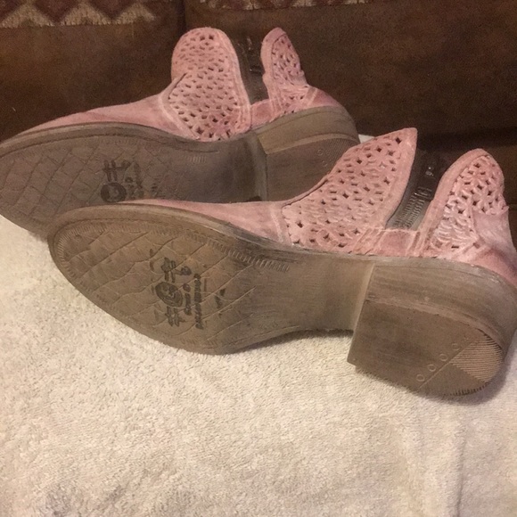 Circle G Pink Leather Boots size 10 - Picture 3 of 9